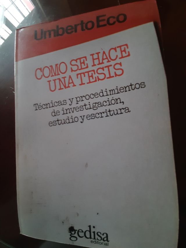 Cómo se hace una tesis