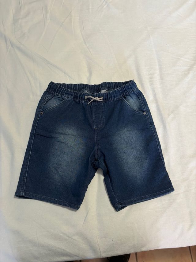 Shorts niño - Vaquero elástico azul