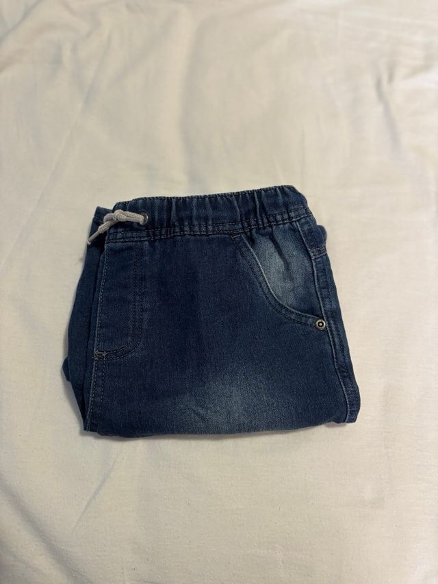 Shorts niño - Vaquero elástico azul