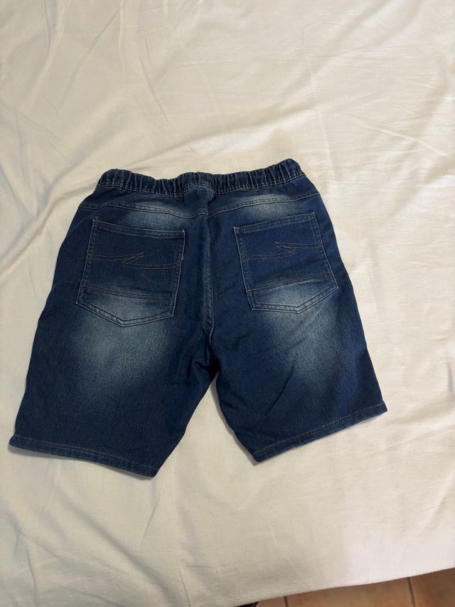 Shorts niño - Vaquero elástico azul
