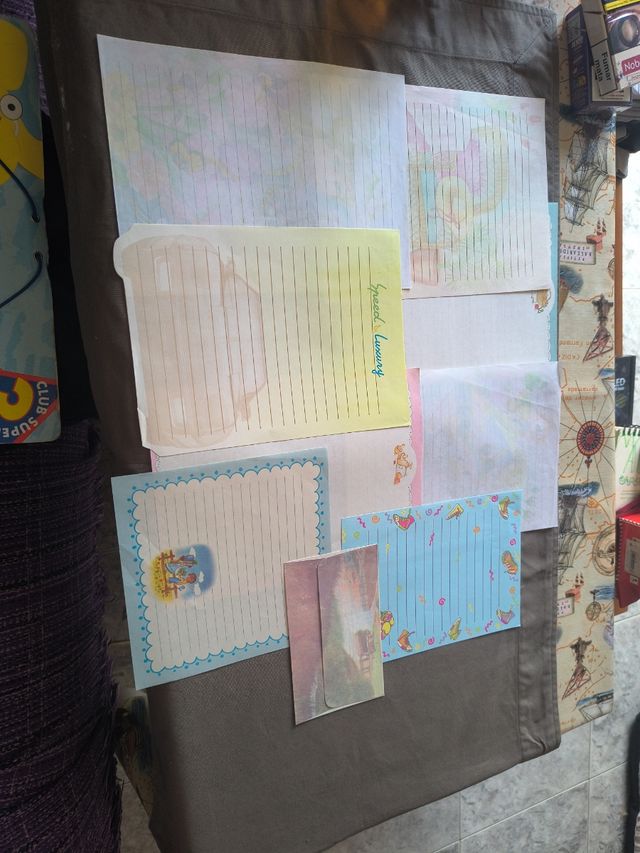 Papeleria vintage años 80