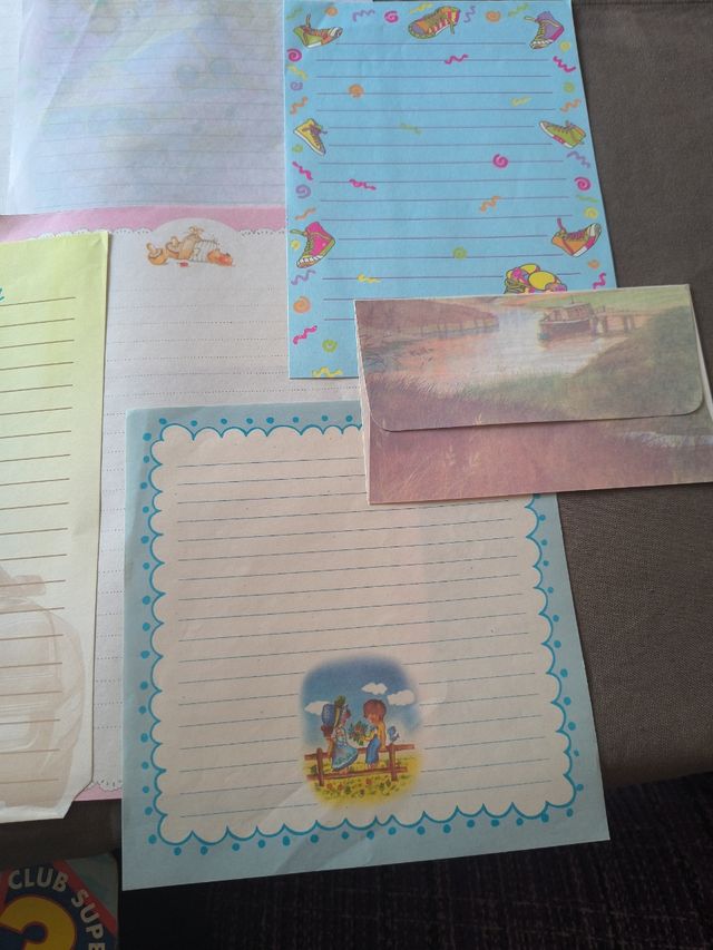 Papeleria vintage años 80