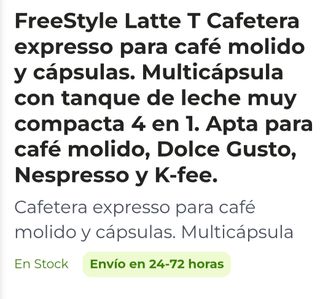 adaptador cápsulas cafeteras CECOTEC freestyle 