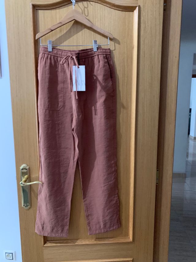 Pantalones Zara marrón mujer