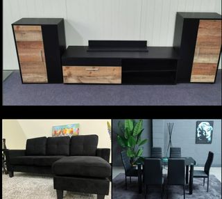 RENUEVA TU SALON A BAJO COSTO MUEBLE DE TV ́+MESA+