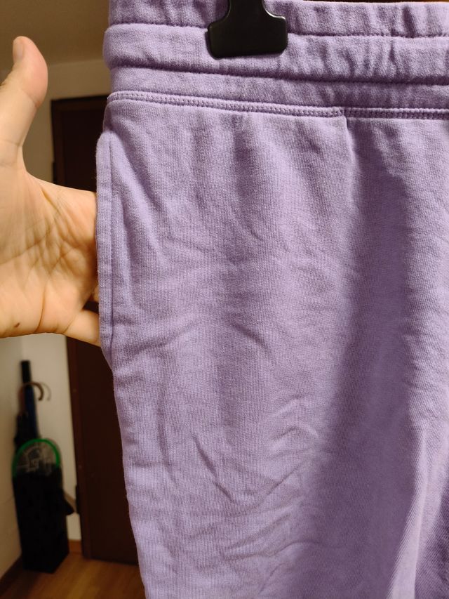 Pantaloncini in cotone lilla Alcott