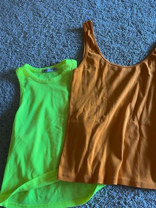 Stradivarius y zara - amarillo y Naranja - s y m