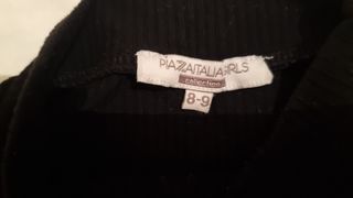 Top nero bimba 8-9 anni