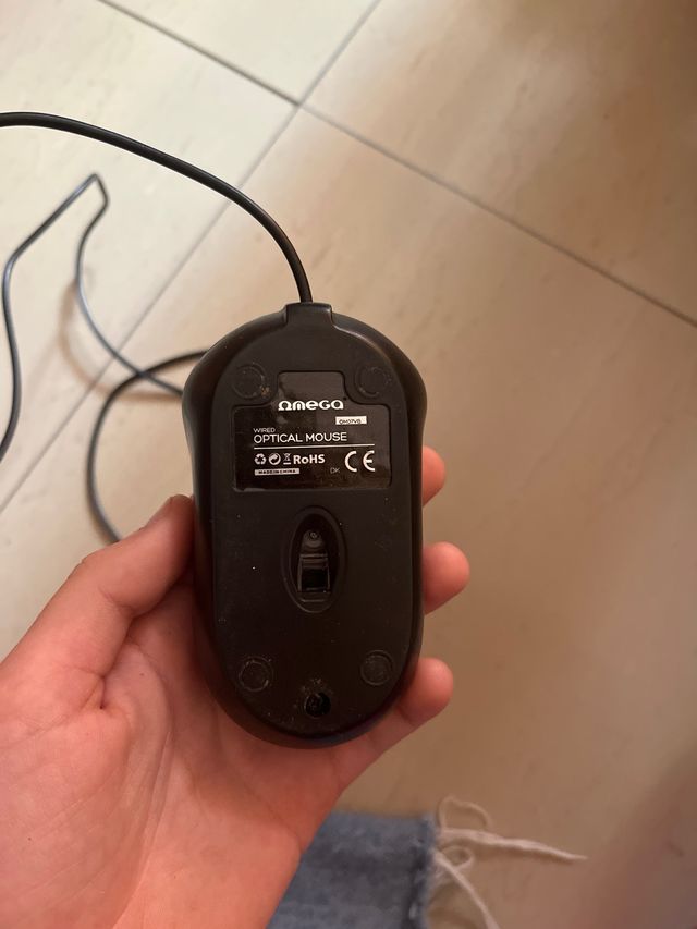 Ratón óptico Omega - Negro