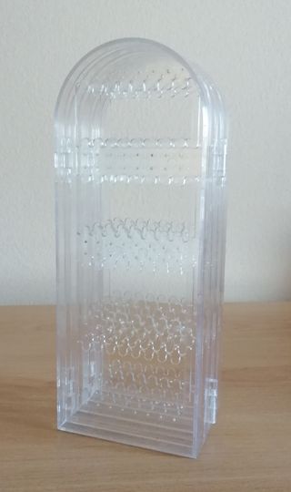 Espositore orecchini trasparente