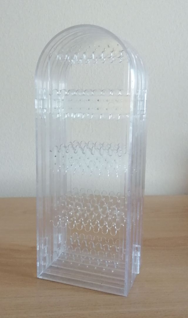 Espositore orecchini trasparente