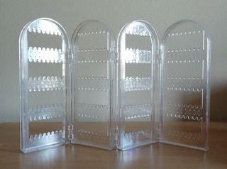 Espositore orecchini trasparente