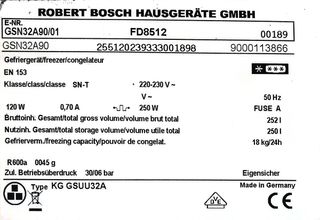 Congelador Bosch GSN32A90