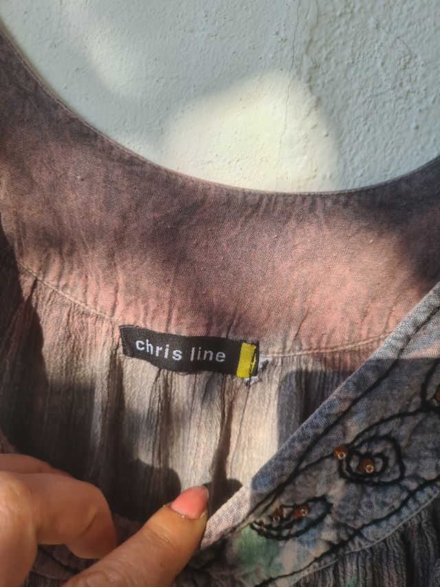 Blusa bohemien effetto usato 