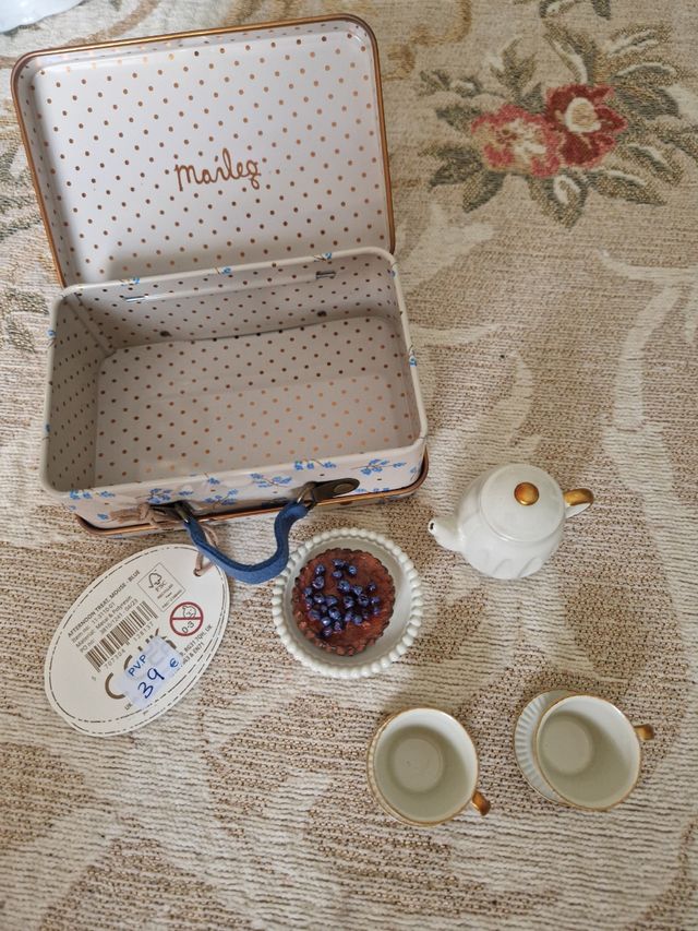 Juego té Maileg portátil