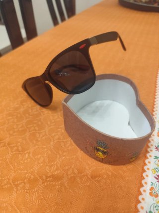 El ganso 38, más gafas de Sol negras y cordon.