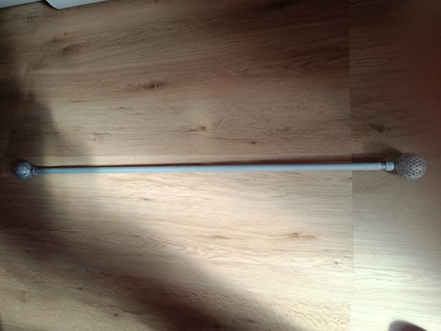 Barra Cortina Metalica Plata