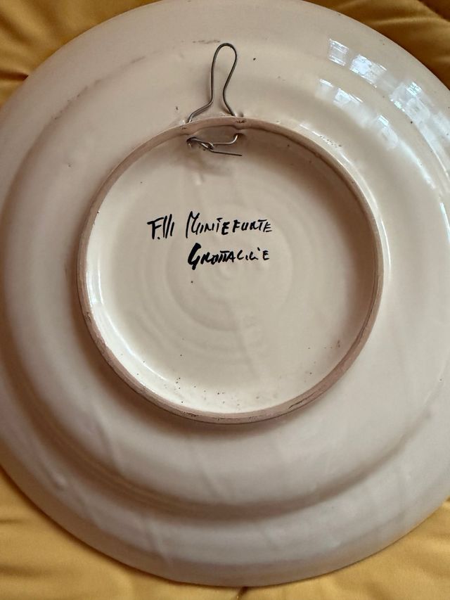 Piatto frutta dipinto a mano