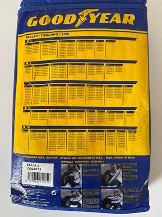 Cadenas textiles Goodyear Talla L