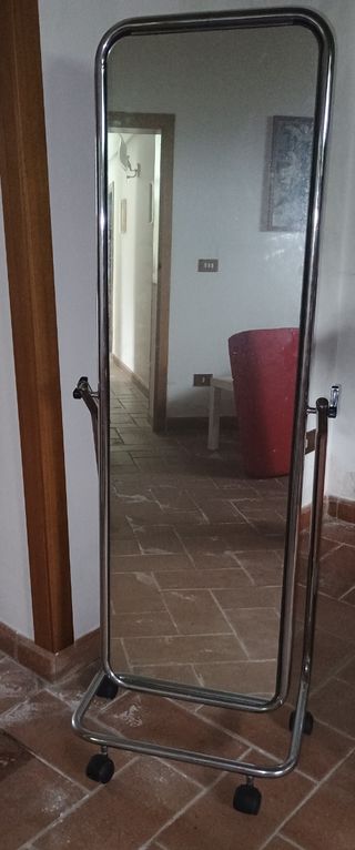 Specchio intero acciaio vintage