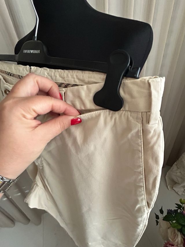 Pantaloni uomo Burberry London Slim Fit Taglia 54