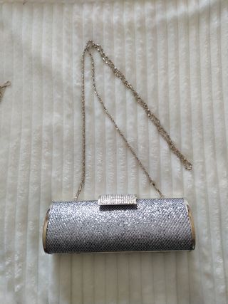 Bolso Fiesta Brillante Oro y Plata