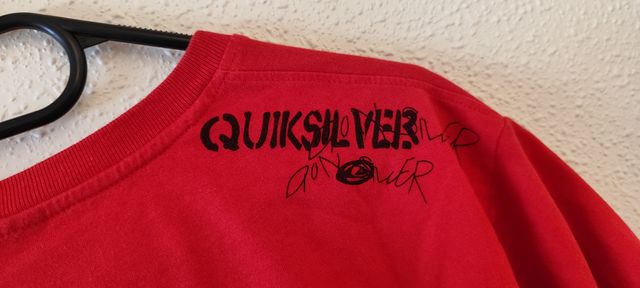 Camiseta Quicksilver Roja Talla M