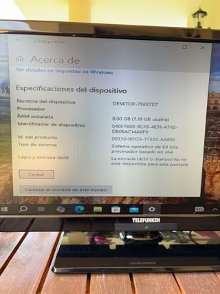 Ordenador de sobremesa/ monitor television