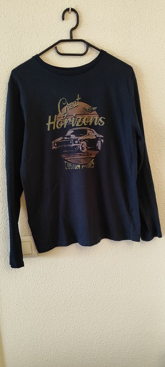 Camiseta manga larga negra tipo Garaje talla S/m H