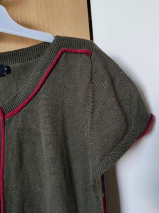 Vestido punto Tintoretto manga corta