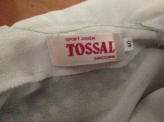 Camisa rociera Tossal lunares verde-blanca