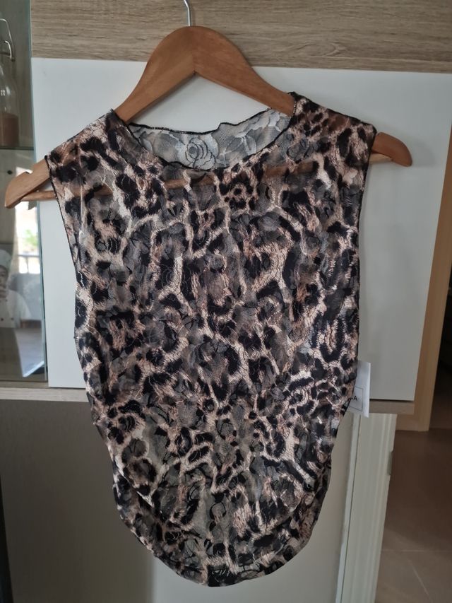 Top estampado leopardo - Talla única