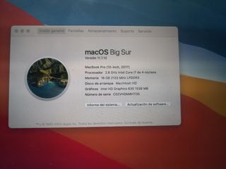 MACBOOK PRO 15 2017 LEER DESCRIPCIÓN 