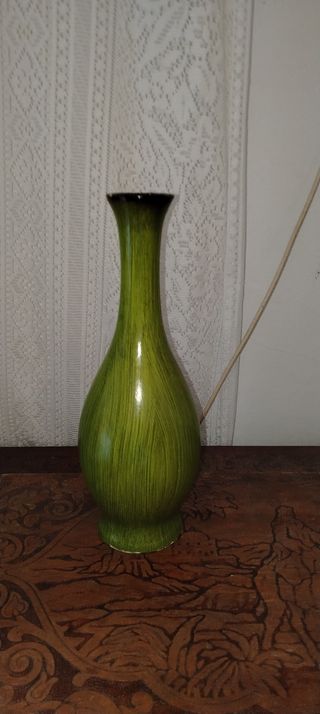 Jarrón vintage verde