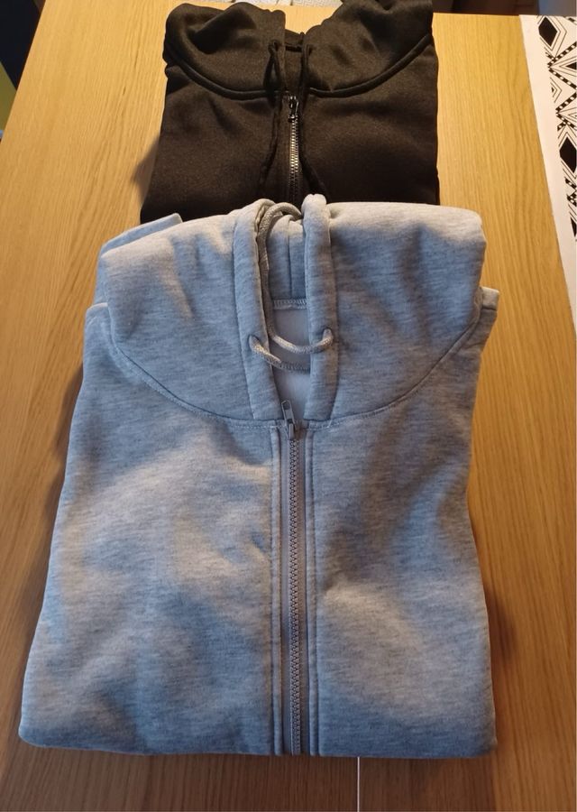 Felpe con cappuccio - nere e grigie