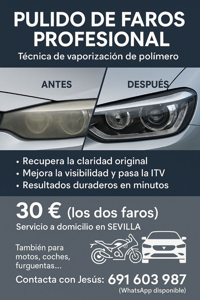 Pulido profesional faros
