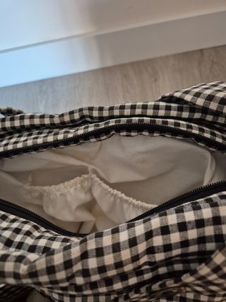 Bolsa carrito vichy negro caledonian home