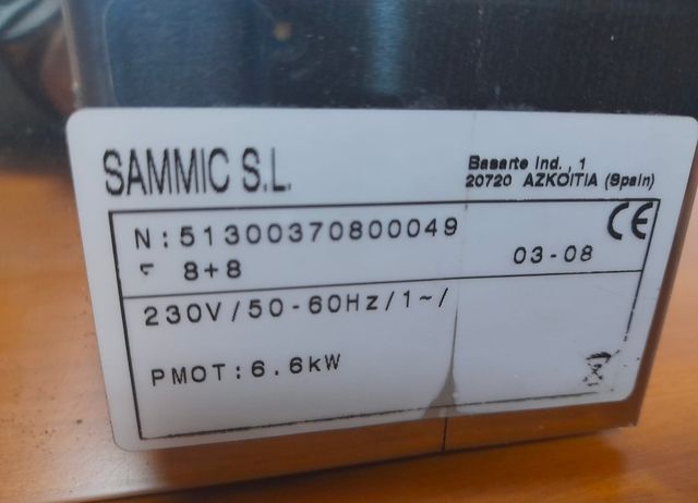 FREIDORA INDUSTRIAL MARCA SAMMIC