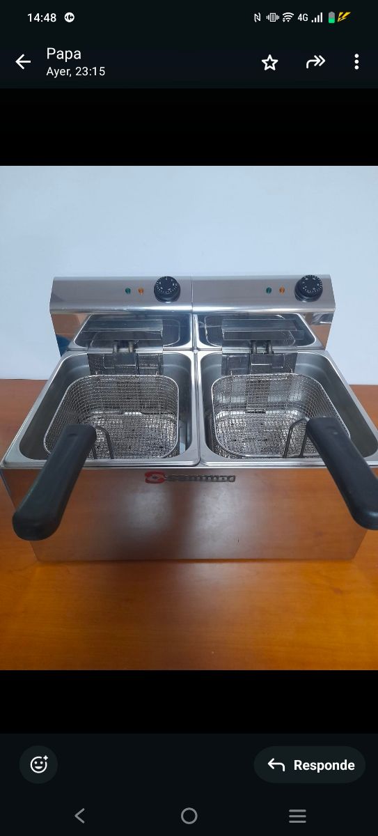 FREIDORA INDUSTRIAL MARCA SAMMIC