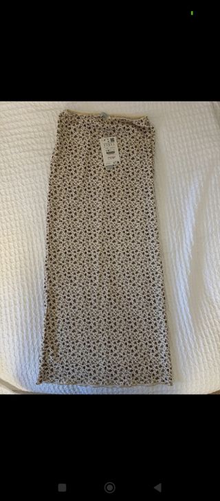 Falda Pull&Bear marrón beige - Talla S