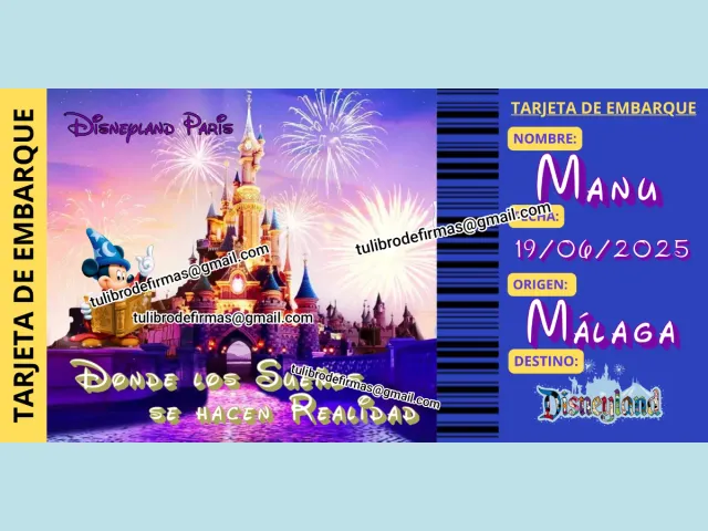 Libro firmas y tarjeta