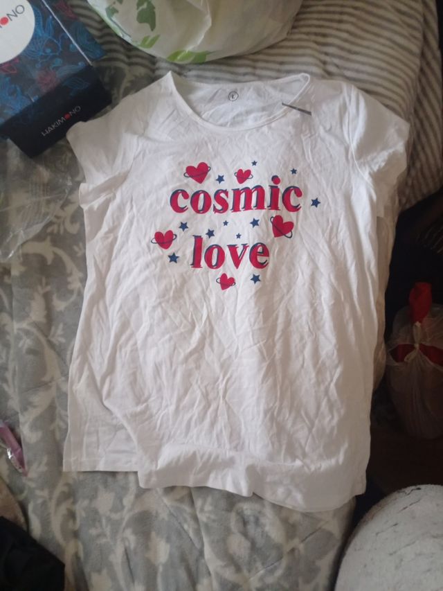 Camiseta Cosmic Love blanca