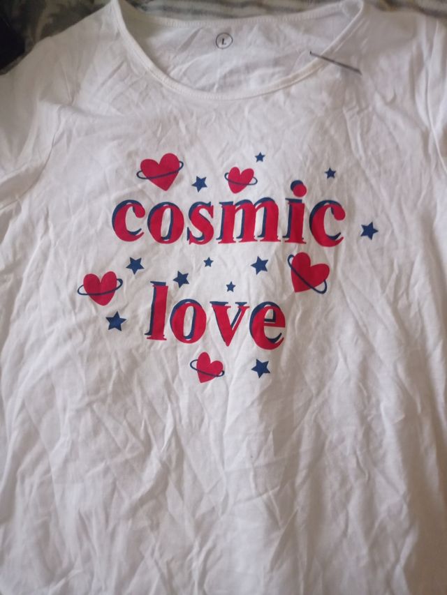 Camiseta Cosmic Love blanca