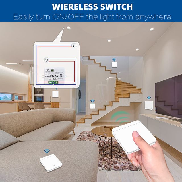 DieseRC Interruptor de luz inalámbrico
