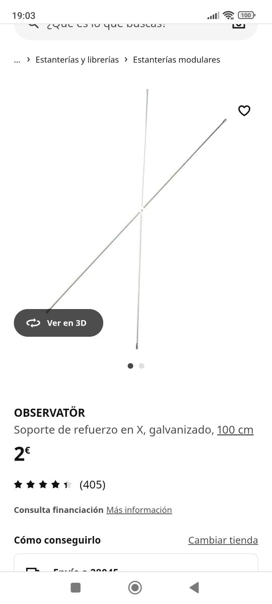 OBSERVATÖR - Soporte IKEA X 100cm