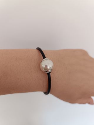 Pulsera Majorica perla & plata