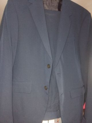 Traje ZARA azul - talla 40 y regalo camisa blanca 