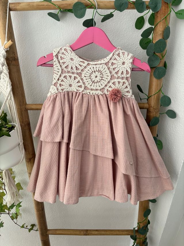 Vestido niña Marta y Paula - crochet