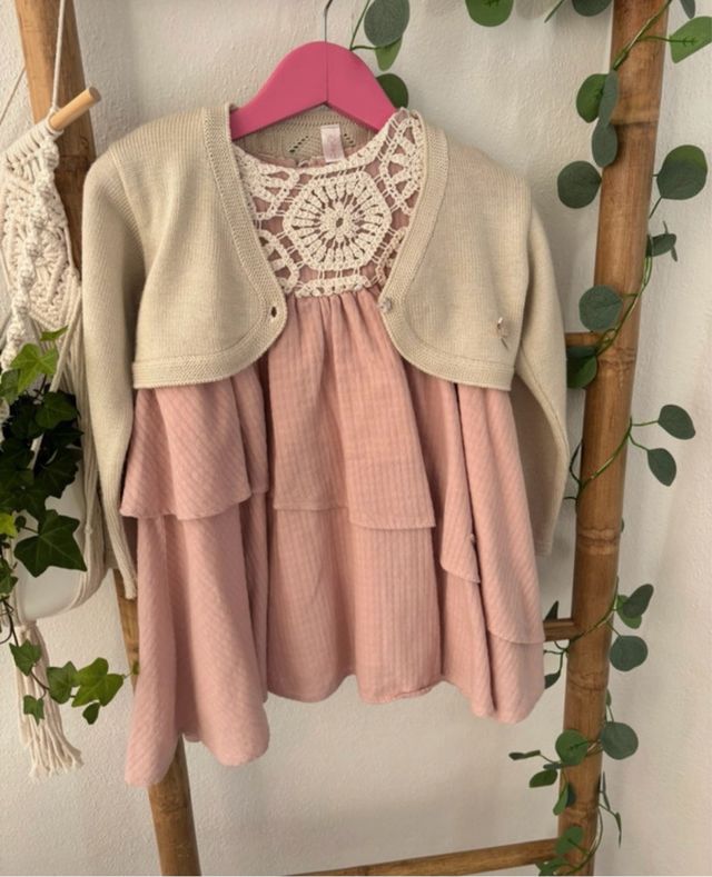 Vestido niña Marta y Paula - crochet