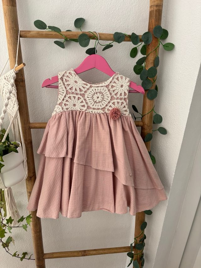 Vestido niña Marta y Paula - crochet